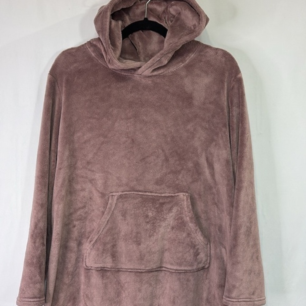 🔗 32° heat sleepwear dusty rose, hooded pop over robe nightgown PJs loungewear: